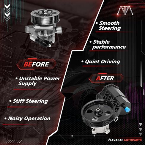 MAYASAF 20-70269 مضخة توجيه كهربائية مع بكرة تناسب دودج 2003 2004 2005 2006 2007 Ram 2500/Ram 3500، مع محركات 4.7L/V8،5.7L/V8،5.9L/L6،6.7L/L6،8.0L/V10، يستبدل 96-70269 720-01126 in Kuwait