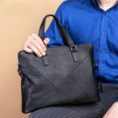 Briefcase Man Leather Large Capacity Holding Cowhide Bag Business Single Shoulder Cross-body Bag Casual in Saudi Arabia