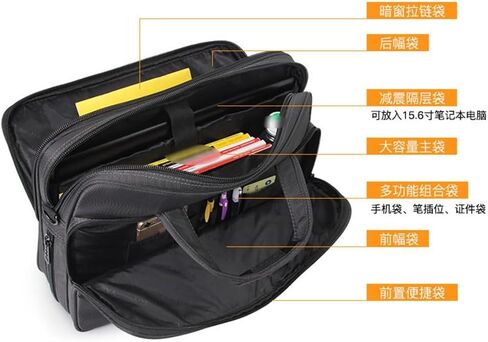 Large Capacity Portable Men's Bag Briefcase Men's Business Oxford Cloth Computer Bag Wear-resistant Business in Saudi Arabia