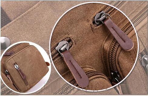 Canvas Bag Business Briefcase Hand Cross Slung Shoulder Three Use Bag Large in Saudi Arabia