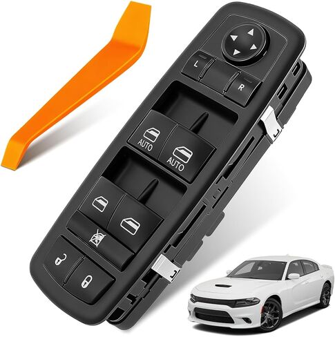 مفتاح النافذة يناسب Chrysler Town & Country (2012-2015)، Dodge Grand Caravan (2012-2015)، Ram 1500 2500 (2013-2015)، Ram 3500 (2015) جانب السائق الأمامي، يستبدل 68110867AA، 68110867AB in Saudi Arabia