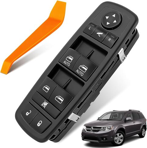 مفتاح النافذة يناسب Chrysler Town & Country (2012-2015)، Dodge Grand Caravan (2012-2015)، Ram 1500 2500 (2013-2015)، Ram 3500 (2015) جانب السائق الأمامي، يستبدل 68110867AA، 68110867AB in Saudi Arabia