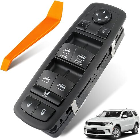 مفتاح النافذة يناسب Chrysler Town & Country (2012-2015)، Dodge Grand Caravan (2012-2015)، Ram 1500 2500 (2013-2015)، Ram 3500 (2015) جانب السائق الأمامي، يستبدل 68110867AA، 68110867AB in Saudi Arabia