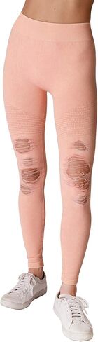 NIKIBIKI Women Seamless Vintage Distressed Leggings, Made in U.S.A, One Size in Saudi Arabia