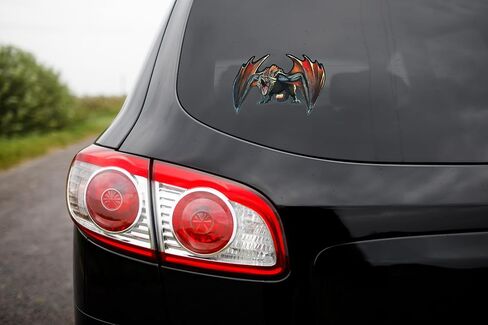 Elektroplate Officially Licensed Game of Thrones Drogon Dynamic Decal - 3.3" x 5.0" | Premium All Weather Sticker for Car, Water Bottle, Laptop, Tablet, Cooler, Toolbox, Phone | Made in The USA in Saudi Arabia