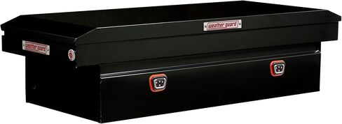 Weather Guard Model 116-5-04 Saddle Truck Box, Steel, for Full Size Trucks, Extra Wide, Gloss Black, 15.5 cu ft Capacity in Saudi Arabia