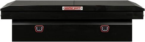Weather Guard Model 116-5-04 Saddle Truck Box, Steel, for Full Size Trucks, Extra Wide, Gloss Black, 15.5 cu ft Capacity in Saudi Arabia