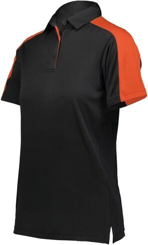 Augusta Sportswear Womens BI-Color Vital Polo 2XL أسود/برتقالي in Saudi Arabia