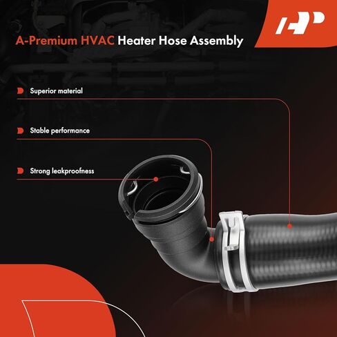A-Premium Outlet HVAC Heater Hose Pipe Line Assembly with Clamps Compatible with Ford F-250 F-350 F-450 F-550 Super Duty, 2008 2009 2010, 6.4L in Saudi Arabia