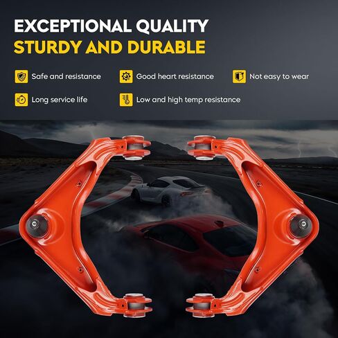 Front Upper Control Arms with Lower Ball Joints Suspension with Polyurethena Bushing Fit for Chevrolet Silverado Avalanche GMC Sierra 1500 2500 3500 Yukon XL 01-10 for Hummer H2 03-07 in Saudi Arabia