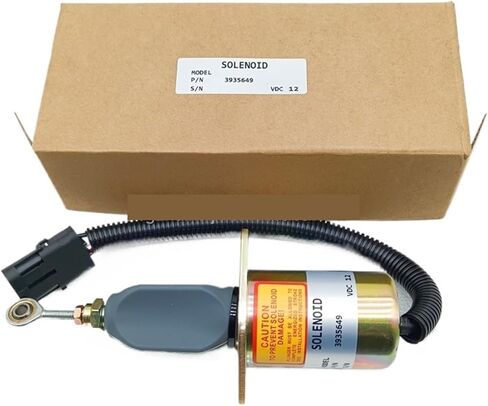 1pc Machinery Parts Fuel Engine Shutdown Solenoid 3935649 Fuel Stop Solenoid Control Valves 3935649 For Engine 5.9L 8.3L in Saudi Arabia