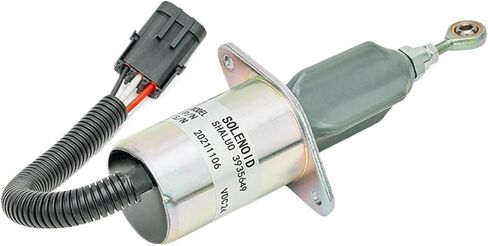 1pc 3935649 Diesel Generator Set Engine Stop Solenoid valve excavator Extinguisher flame out fuel Switch 12v 24V(12V) in Kuwait