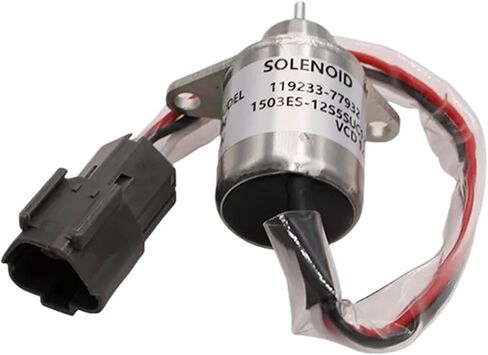 1pc Engine Fuel Shut Off Stop Solenoid Valve 12V 119233-77932 1503ES-12S5SUC12S in Kuwait