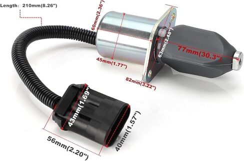 1pc 12V Shut Off Solenoid 6681512 6681513 6690563 Stop Solenoid Fit for A220 S70 S100 S130 S150 S160 S175 S185 S205 S220 in Kuwait