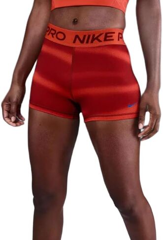 Nike Women's Mid Rise 3" Compression/Biker Training/Running Shorts, Picante Red in Saudi Arabia