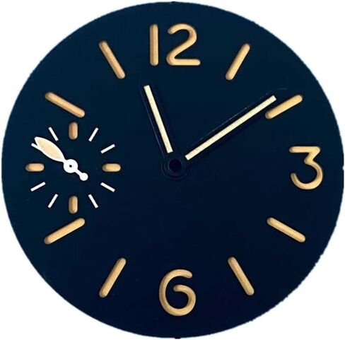 ZEZEFUFU Green Luminous Watch Dial w/Watch Hands for ETA 6497 ST3600 Movement Parts in Saudi Arabia