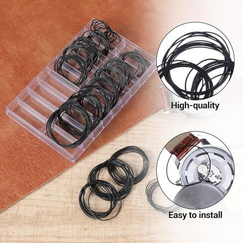 198 Pcs O Ring Watch Gasket Rubber Seal 18 Sizes Watch Back Replacement O Ring Gasket Rubber Watches Sealing Rings for Watches Repair in Saudi Arabia