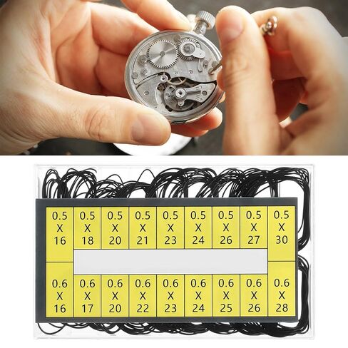 198 Pcs O Ring Watch Gasket Rubber Seal 18 Sizes Watch Back Replacement O Ring Gasket Rubber Watches Sealing Rings for Watches Repair in Saudi Arabia