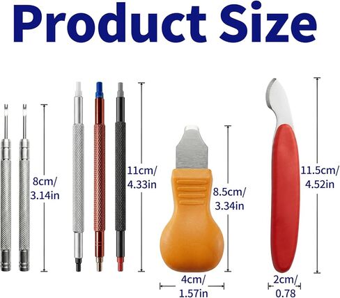 Watch Hand Presser and Remover Tool Set, Professional Watch Hand Repair Kit for Watchmakers, Precision Setting Tool with Stainless Steel Tips, 7-Piece Set in Kuwait