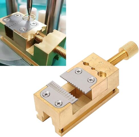 Watch Repair Vise Clamp Tool Kit Pointer Tube Clamp, Brass Precision Holder for Watch Hands Wheels 0.2-1.5mm Hole Dia Compact Design for Watchmakers Hobbyists in Saudi Arabia