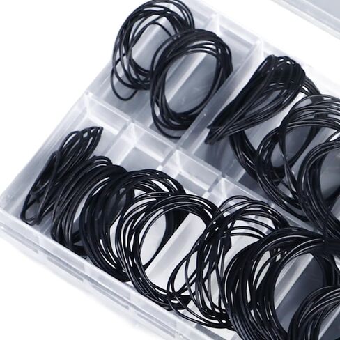 180 Pieces O Ring Watch Gasket Set, Water Proof Rubber Sealing Rings for Watches Back Cover Repair, 0.5mm 0.6mm & 18 Types, Watch Repair Tools for Watchmakers in Saudi Arabia