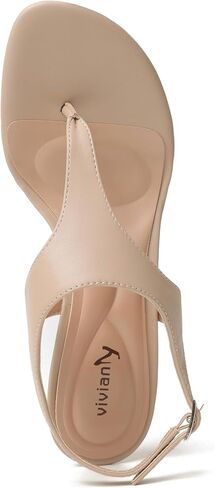 vivianly Kitten Heels for Women Dressy Thong Sandals Slip-On Summer Flip Flop Heels with Soft Straps & Low Block Heel for Women, Comfortable for Party Daily in Saudi Arabia