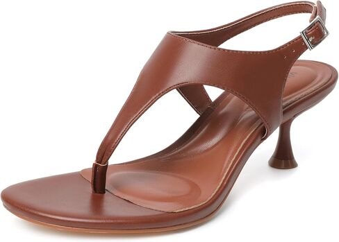 vivianly Kitten Heels for Women Dressy Thong Sandals Slip-On Summer Flip Flop Heels with Soft Straps & Low Block Heel for Women, Comfortable for Party Daily in Saudi Arabia