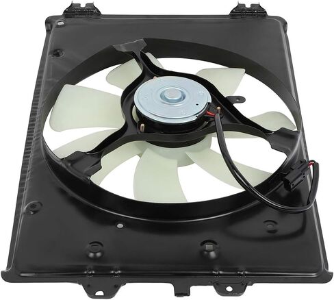 Radiator Cooling Fan Assembly Compatible with 2009-2015 for Honda for Pilot 3.5L, Black&White Radiator Fan Direct Fit Replacement for Engine Cooling Fan in Saudi Arabia
