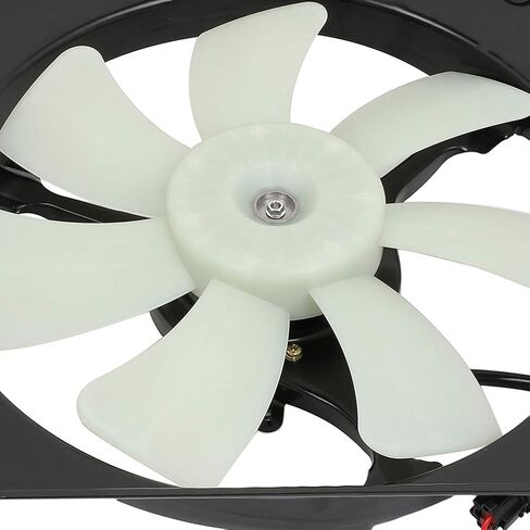 Radiator Cooling Fan Assembly Compatible with 2009-2015 for Honda for Pilot 3.5L, Black&White Radiator Fan Direct Fit Replacement for Engine Cooling Fan in Saudi Arabia