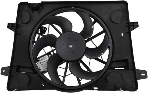 مجموعة مروحة التبريد متوافقة مع 2003-2005 لسيارة Ford for Crown Victoria 4.6L 2003-2004 لسيارة Mercury for Marauder 4.6L، مروحة مشعاع سوداء مناسبة مباشرة للاستبدال لمروحة تبريد المحرك in Saudi Arabia