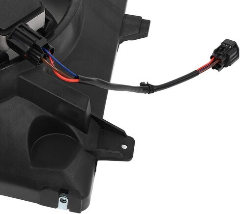 مجموعة مروحة التبريد متوافقة مع 2003-2005 لسيارة Ford for Crown Victoria 4.6L 2003-2004 لسيارة Mercury for Marauder 4.6L، مروحة مشعاع سوداء مناسبة مباشرة للاستبدال لمروحة تبريد المحرك in Saudi Arabia