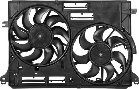 Cooling Fan Assembly Compatible with 2017-2020 for Lincoln for Continental 3.7L 2017-2019 for Ford for Fusion 2.7L, Black Radiator Fan Direct Fit Replacement for Engine Cooling Fan in Saudi Arabia