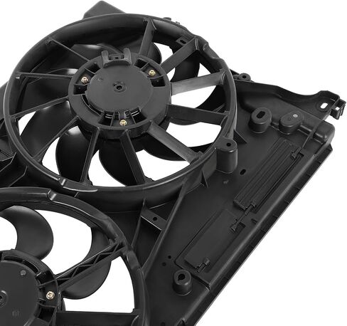 Cooling Fan Assembly Compatible with 2017-2020 for Lincoln for Continental 3.7L 2017-2019 for Ford for Fusion 2.7L, Black Radiator Fan Direct Fit Replacement for Engine Cooling Fan in Saudi Arabia