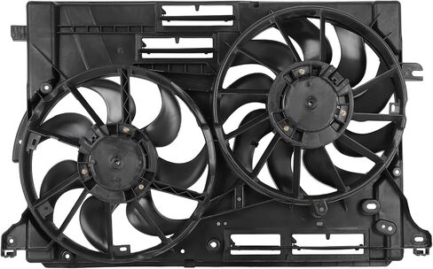 Cooling Fan Assembly Compatible with 2017-2020 for Lincoln for Continental 3.7L 2017-2019 for Ford for Fusion 2.7L, Black Radiator Fan Direct Fit Replacement for Engine Cooling Fan in Saudi Arabia