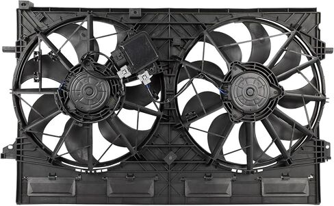 Radiator Cooling Fan Assembly Compatible with 2021-2023 for Nissan for Rogue 2.5L, Black Radiator Fan Direct Fit Replacement for Engine Cooling Fan in Saudi Arabia