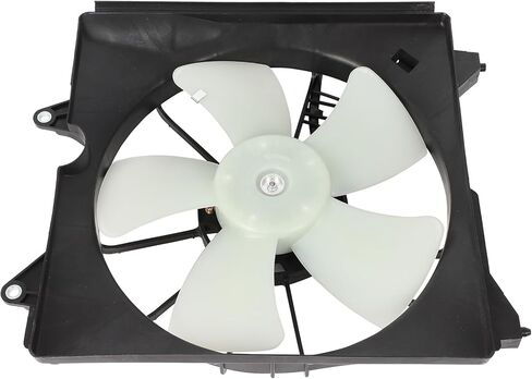 مجموعة مروحة التبريد متوافقة مع 2010-2011 لهوندا لـ Accord Crosstour 3.5L 2012-2015 لهوندا لـ Crosstour 3.5L، مروحة مشعاع باللونين الأبيض والأسود تناسب مباشرة استبدال مروحة تبريد المحرك in Saudi Arabia