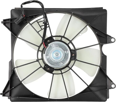 مجموعة مروحة التبريد متوافقة مع 2010-2011 لهوندا لـ Accord Crosstour 3.5L 2012-2015 لهوندا لـ Crosstour 3.5L، مروحة مشعاع باللونين الأبيض والأسود تناسب مباشرة استبدال مروحة تبريد المحرك in Saudi Arabia
