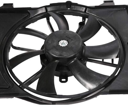 Radiator Cooling Fan Assembly Compatible with 2007-2018 for Toyota for Yaris 1.5L, Black Radiator Fan Direct Fit Replacement for Engine Cooling Fan in Saudi Arabia