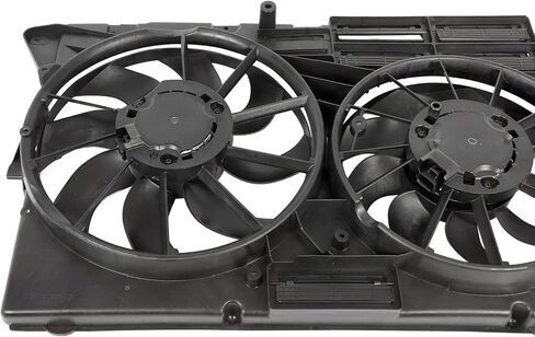 Radiator Cooling Fan Assembly Compatible with 2016-2019 for Ford for Explorer 2.3L 2014-2019 for Police Interceptor Utility 3.5L, Black Radiator Fan Replacement for Engine Cooling Fan in Saudi Arabia