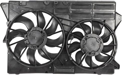Radiator Cooling Fan Assembly Compatible with 2016-2019 for Ford for Explorer 2.3L 2014-2019 for Police Interceptor Utility 3.5L, Black Radiator Fan Replacement for Engine Cooling Fan in Saudi Arabia