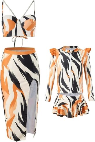 WIWIQS Family Matching Swimsuits Floral Print High Waisted Two Piece Bikini Sets Summer Beach Bathing Suit in Kuwait