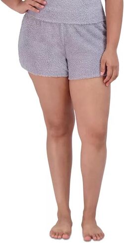 Steve Madden Women's Women's Fuzzy Pull-on Chenille Sleep Shorts, Cozy Pajama Bottoms in Saudi Arabia