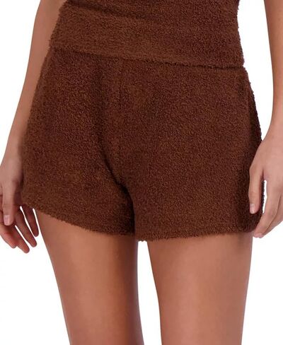 Steve Madden Women's Women's Fuzzy Pull-on Chenille Sleep Shorts, Cozy Pajama Bottoms in Saudi Arabia