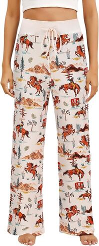 Women’s Pajama Pants Sleepwear Lounge Bottoms with Soft Drawstring Elastic Waist Pjs in Saudi Arabia