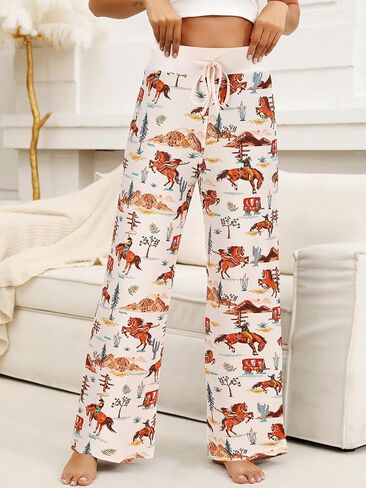 Women’s Pajama Pants Sleepwear Lounge Bottoms with Soft Drawstring Elastic Waist Pjs in Saudi Arabia