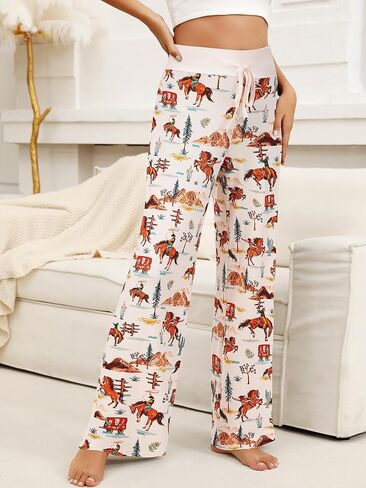 Women’s Pajama Pants Sleepwear Lounge Bottoms with Soft Drawstring Elastic Waist Pjs in Saudi Arabia