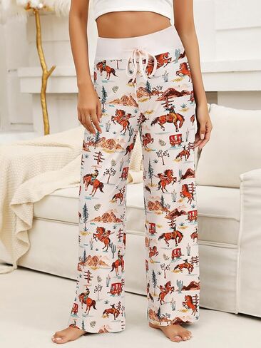 Women’s Pajama Pants Sleepwear Lounge Bottoms with Soft Drawstring Elastic Waist Pjs in Saudi Arabia