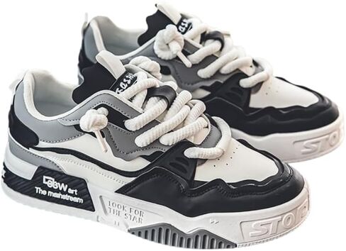 Men's Stylish Colorblock Skateboard Shoes, Street Style Comfortable Non-Slip Durable Thick-Soled Sneakers, Suitable for Outdoor Activities in Kuwait