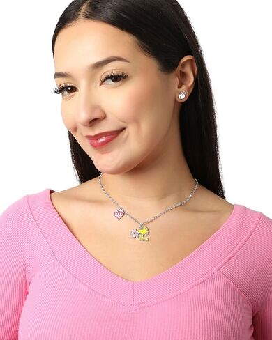 قلادات Peanuts Snoopy and Woodstock Best Friends لشخصين مع ترخيص رسمي من BFF Charms، 16 بوصة + 3.25 بوصة مجموعة من قلادتين للصداقة in Saudi Arabia