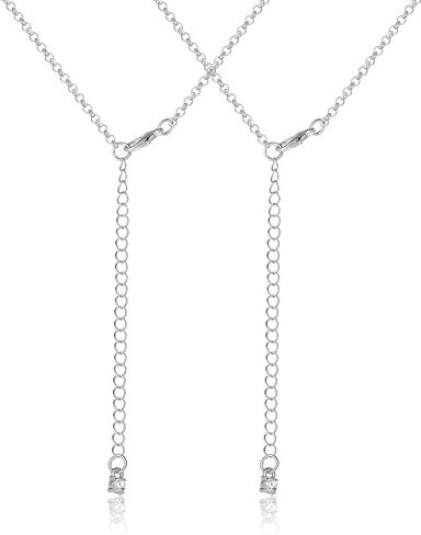 قلادات Peanuts Snoopy and Woodstock Best Friends لشخصين مع ترخيص رسمي من BFF Charms، 16 بوصة + 3.25 بوصة مجموعة من قلادتين للصداقة in Saudi Arabia